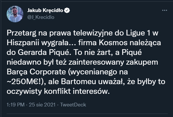 TA FIRMA wygrała przetarg na prawa telewizyjne Ligue 1 w Hiszpanii!